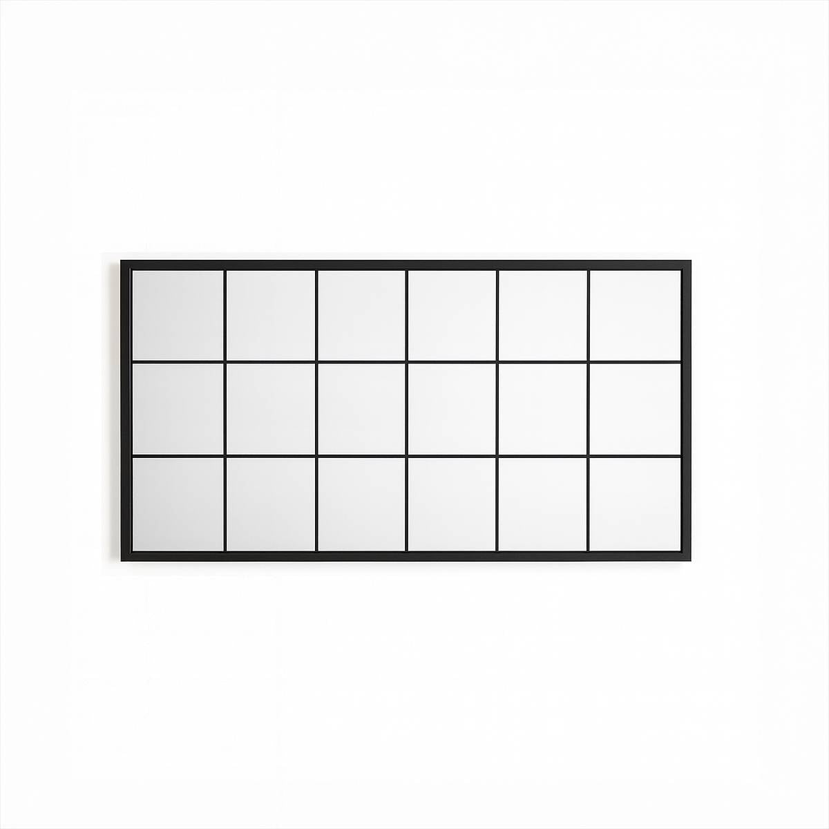 Urban Grid Rectangle Wall Mirror