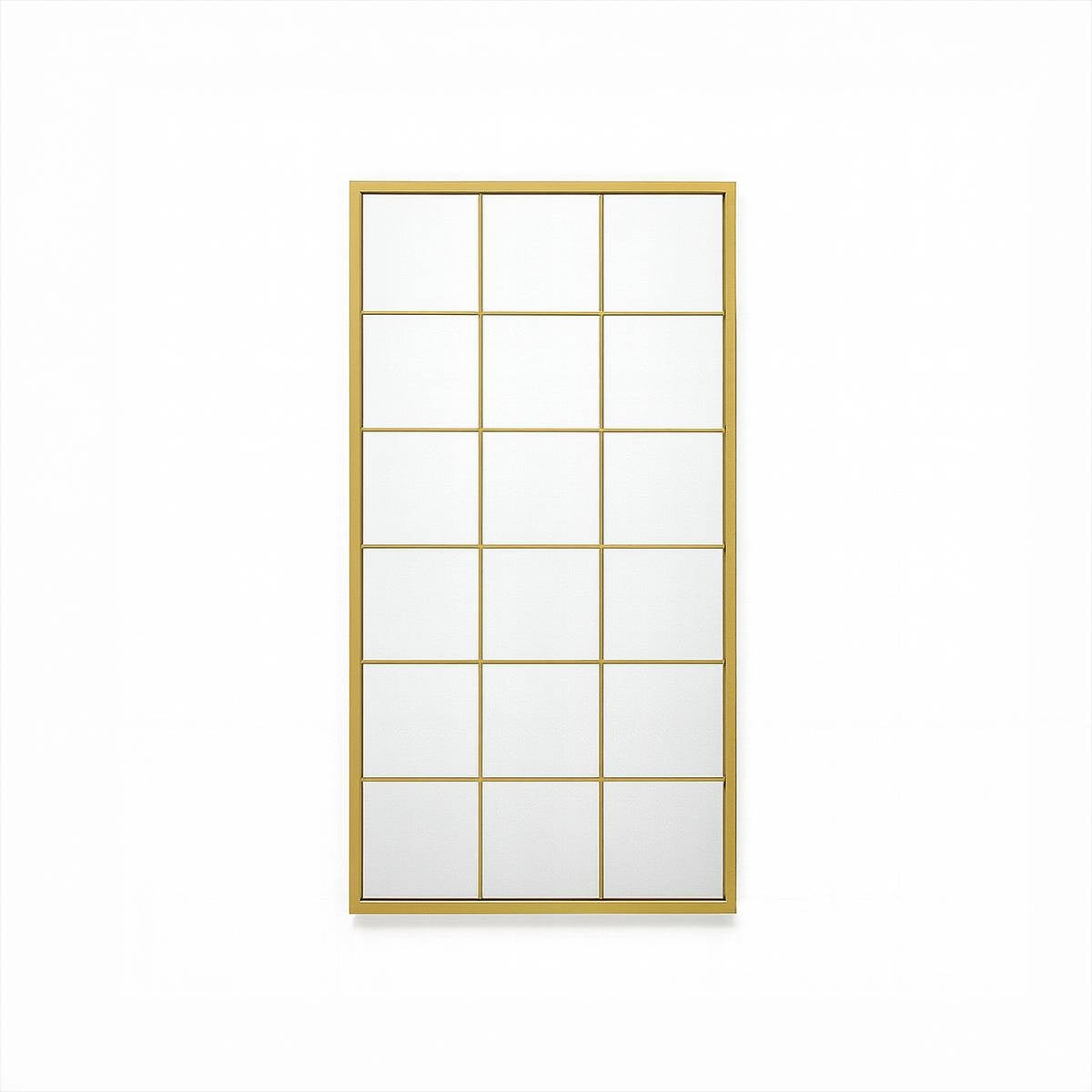 Urban Grid Rectangle  – Arched Floor Mirror