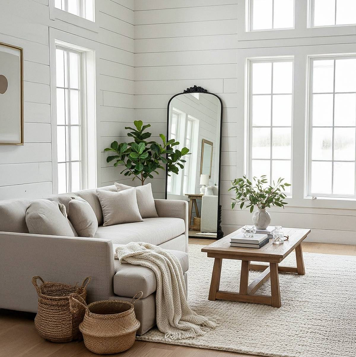 Eleanor Vintage - Ornate Full Length Wall Mirror