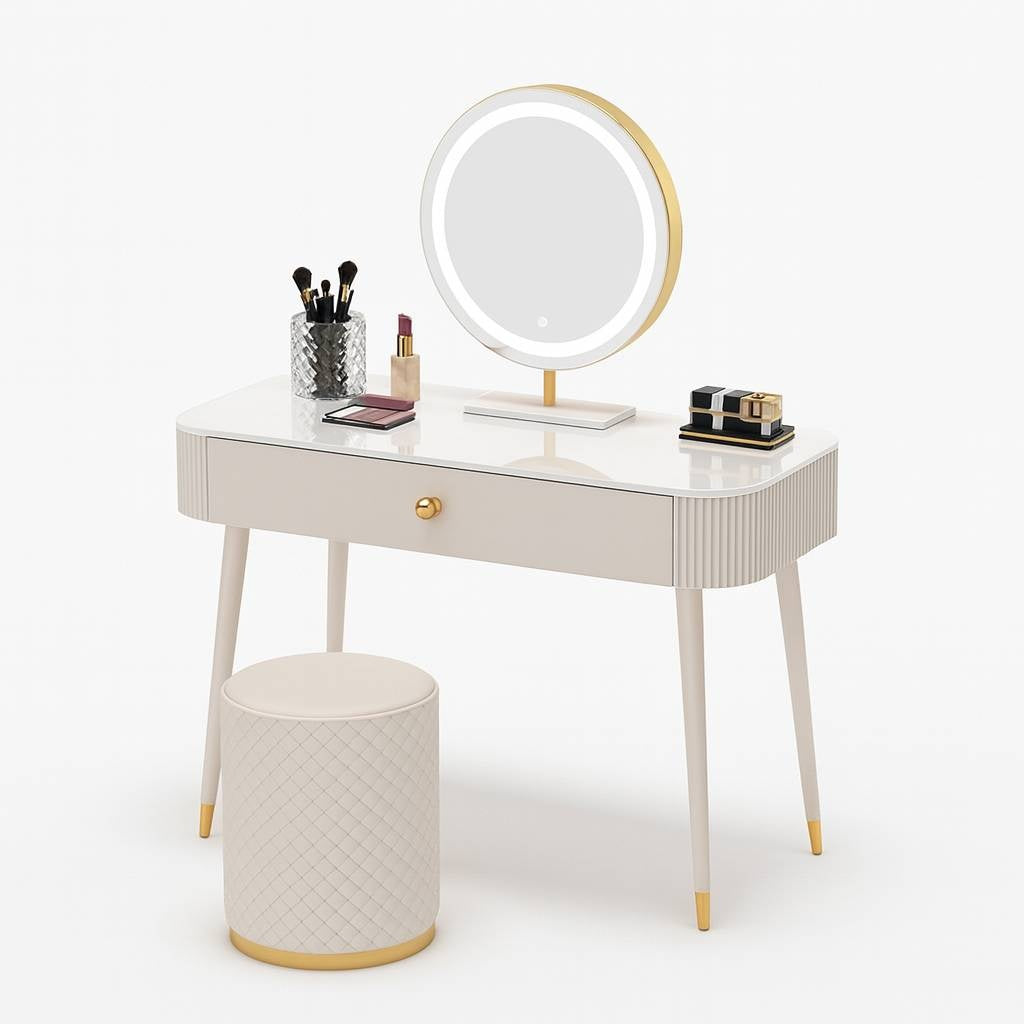 Amoura Vanity Desk - – Modern Makeup Vanity Table